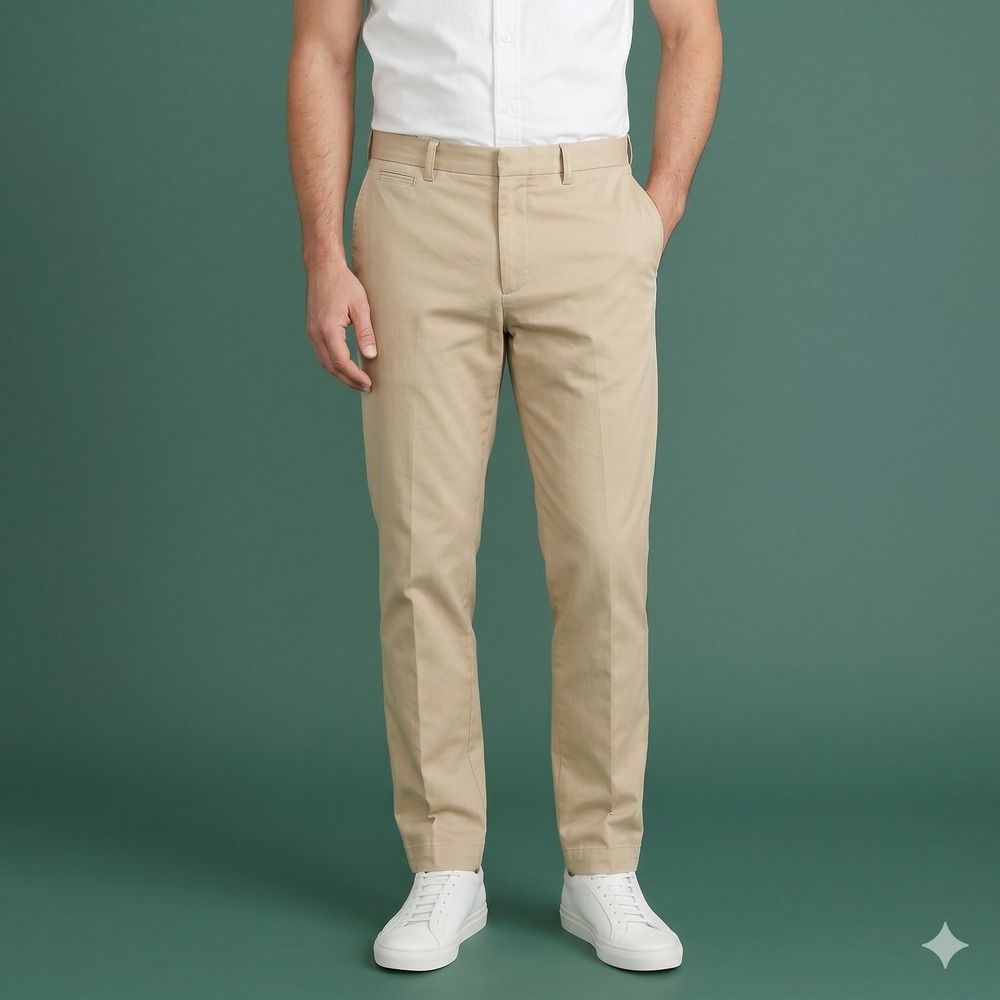 J. Crew Bedford Chino Pants Men W34 L30 Beige Khaki Cotton